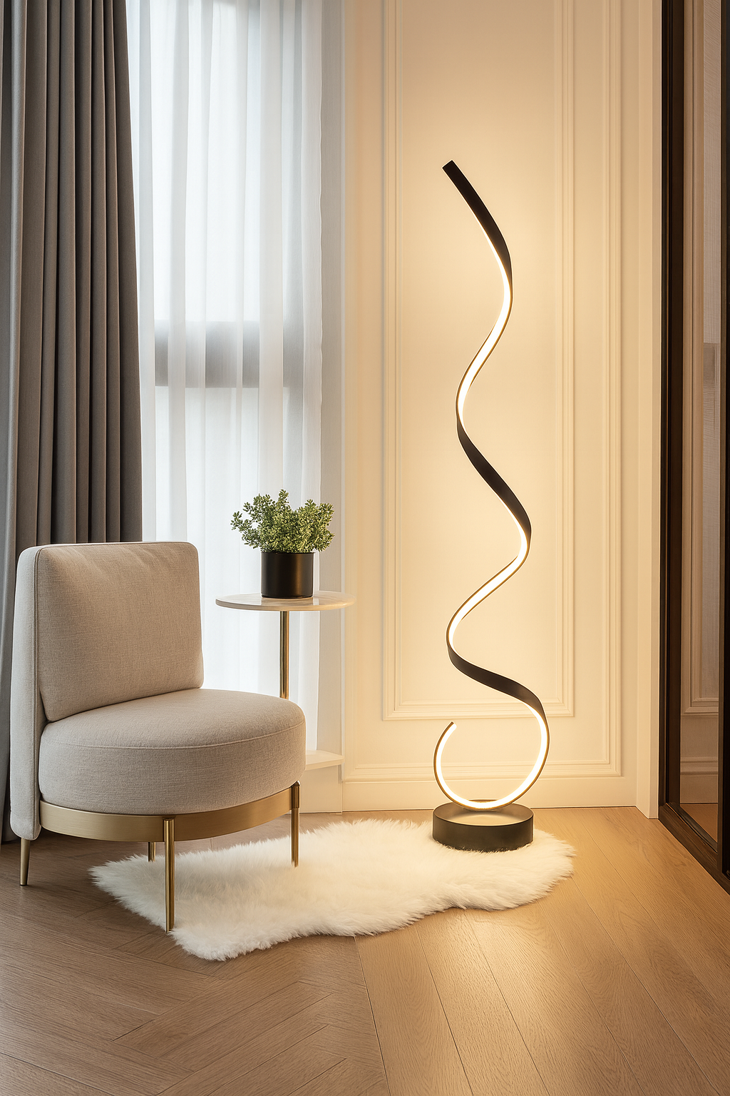 OPHEA | LAMPADAIRE INTELLIGENT SPIRALE